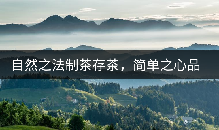 自然之法制茶存茶，簡(jiǎn)單之心品茶