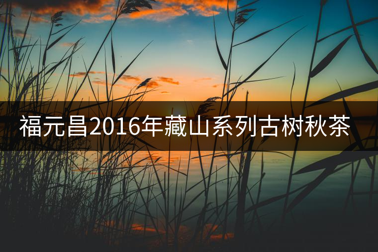 福元昌2016年藏山系列古樹秋茶全部上市！