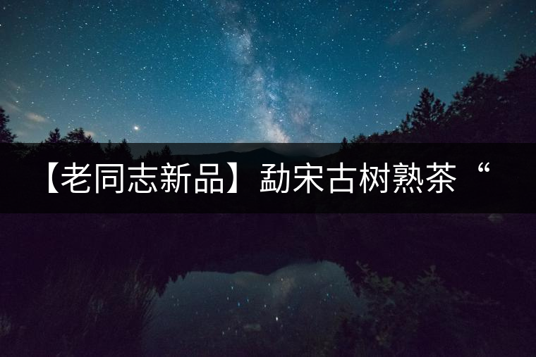 【老同志新品】勐宋古樹熟茶“ 夏雨”— 飲茶伴夏，只為您！