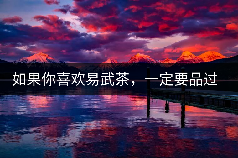 如果你喜歡易武茶，一定要品過丁家寨才知道易武的魅力