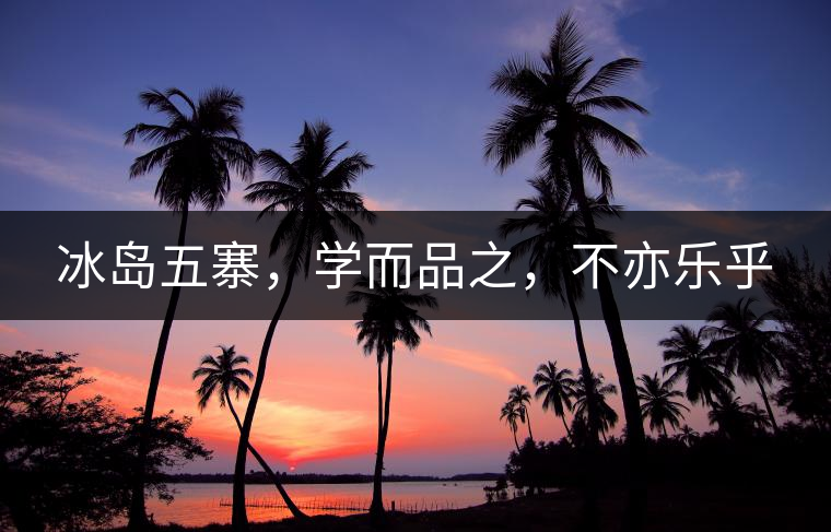 冰島五寨，學而品之，不亦樂乎