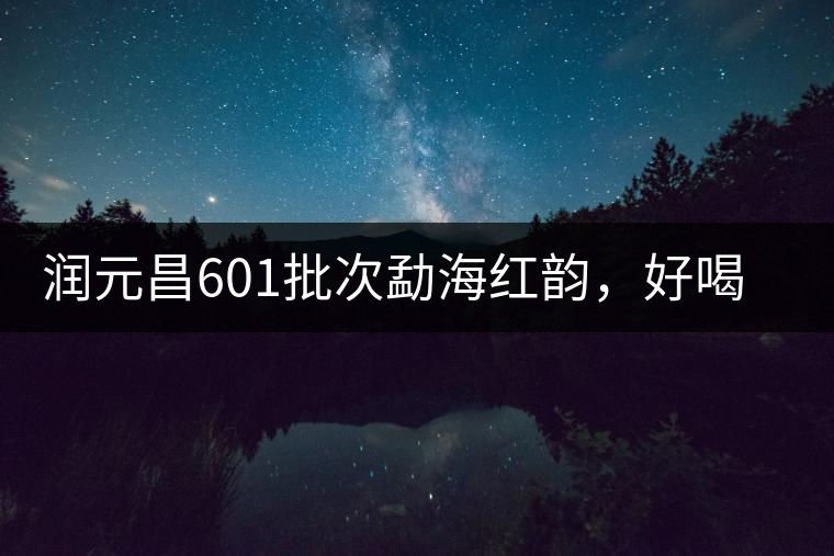 潤(rùn)元昌601批次勐海紅韻，好喝不貴的口糧熟茶
