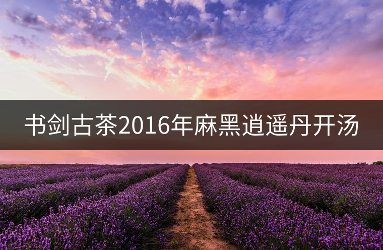 書劍古茶2016年麻黑逍遙丹開(kāi)湯