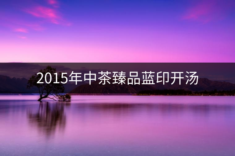 2015年中茶臻品藍(lán)印開湯 2015年中茶臻品藍(lán)印開湯