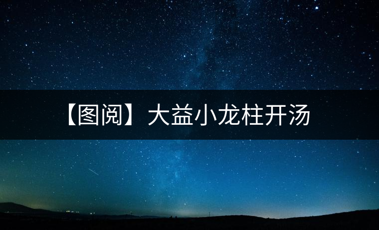 【圖閱】大益小龍柱開湯 【圖閱】大益小龍柱開湯