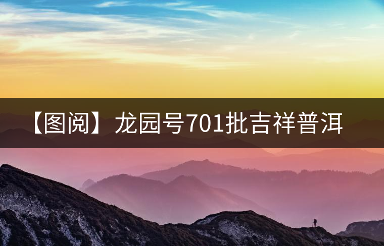 【圖閱】龍園號701批吉祥普洱生磚開湯 【圖閱】龍園號701批吉祥普洱生磚開湯