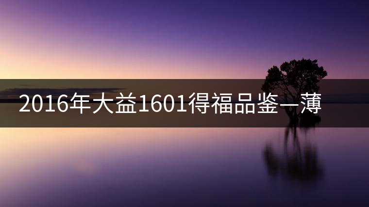2016年大益1601得福品鑒—薄身板，厚滋味