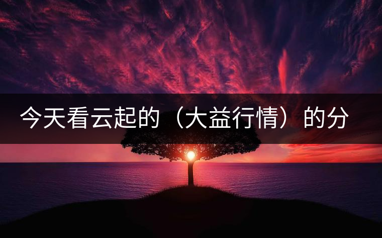 今天看云起的（大益行情）的分析報(bào)告，感受如下；轉(zhuǎn)化什么