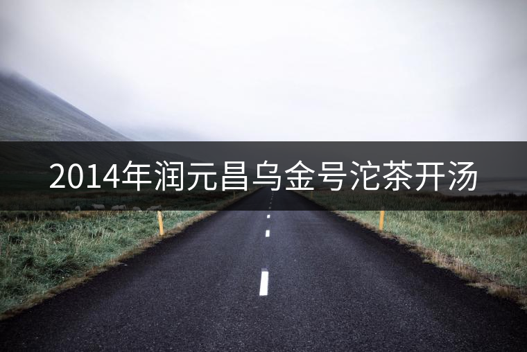 2014年潤元昌烏金號沱茶開湯 2014年潤元昌烏金號沱茶開湯