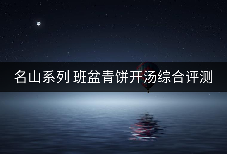 名山系列 班盆青餅開湯綜合評測 名山系列 班盆青餅開湯綜合評測