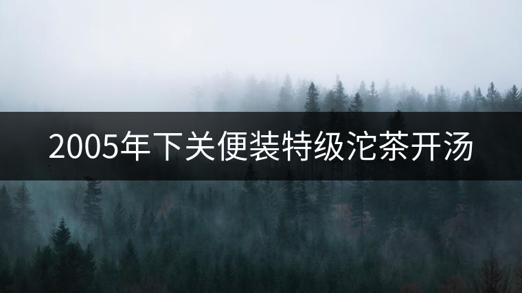 2005年下關(guān)便裝特級(jí)沱茶開湯 2005年下關(guān)便裝特級(jí)沱茶開湯