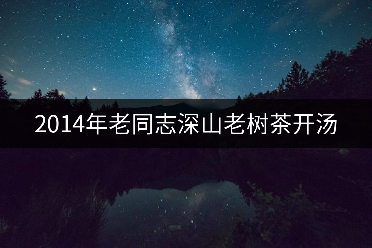 2014年老同志深山老樹茶開湯 2014年老同志深山老樹茶開湯