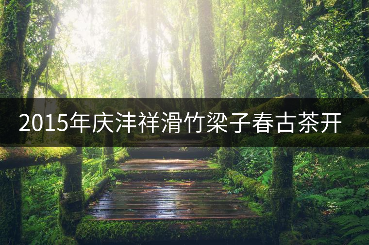 2015年慶灃祥滑竹梁子春古茶開(kāi)湯 2015年慶灃祥滑竹梁子春古茶開(kāi)湯