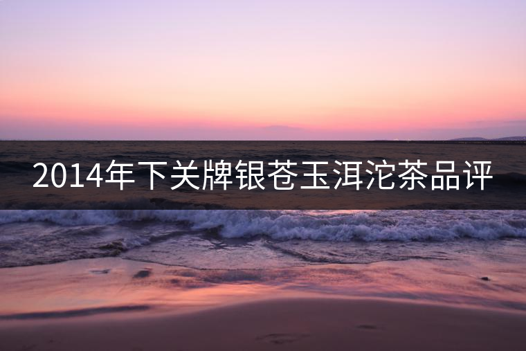 2014年下關(guān)牌銀蒼玉洱沱茶品評 2014年下關(guān)牌銀蒼玉洱沱茶品評