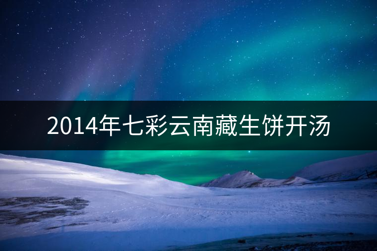 2014年七彩云南藏生餅開湯