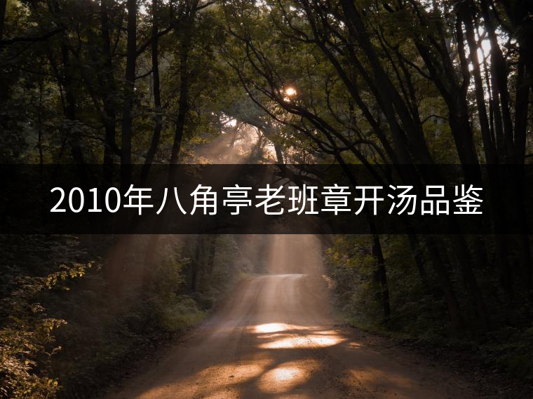 2010年八角亭老班章開(kāi)湯品鑒