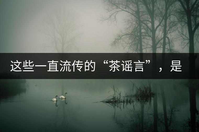 這些一直流傳的“茶謠言”，是時(shí)候知道真相了