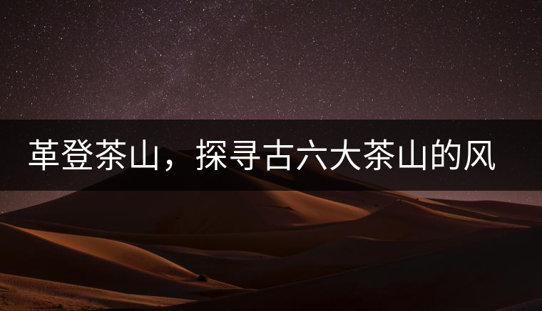 革登茶山，探尋古六大茶山的風(fēng)采