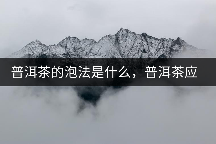 普洱茶的泡法是什么，普洱茶應(yīng)該怎么泡？
