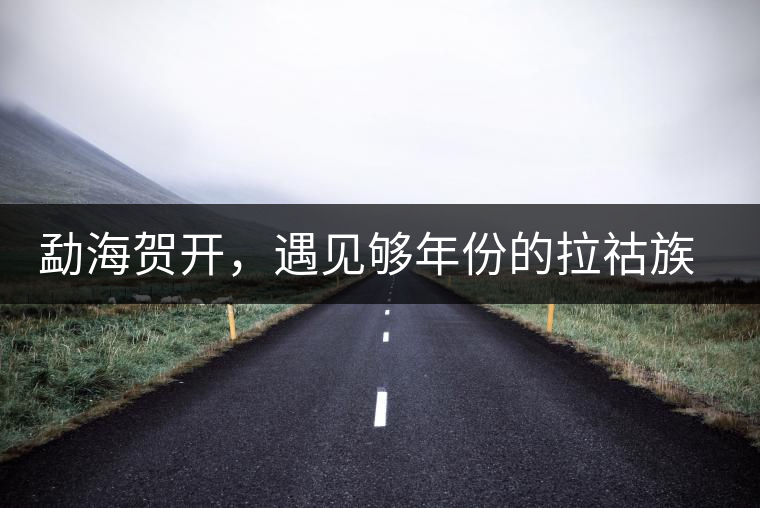 勐海賀開，遇見夠年份的拉祜族古茶園