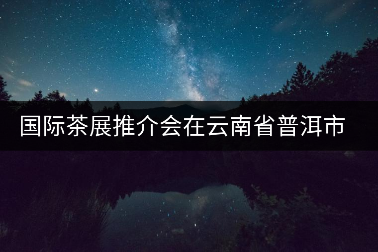 國際茶展推介會(huì)在云南省普洱市成功舉辦 國際茶展推介會(huì)在云南省普洱市成功舉辦