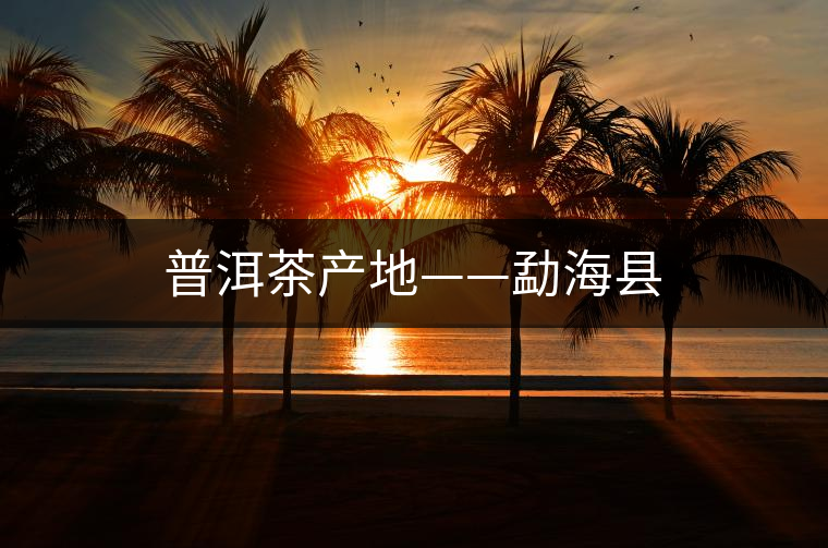 普洱茶產(chǎn)地——勐?？h