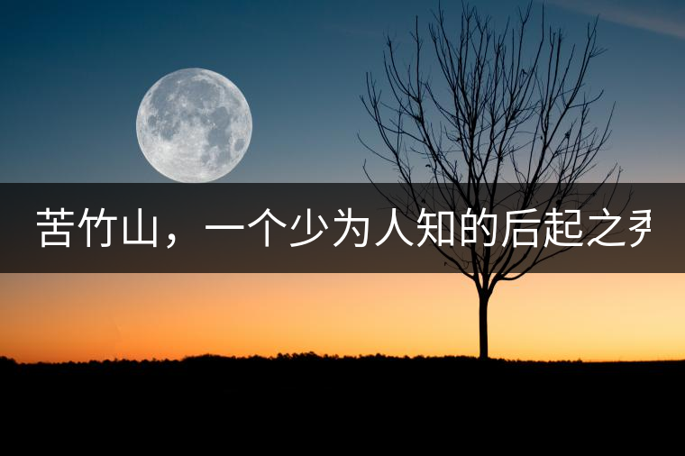 苦竹山，一個少為人知的后起之秀！