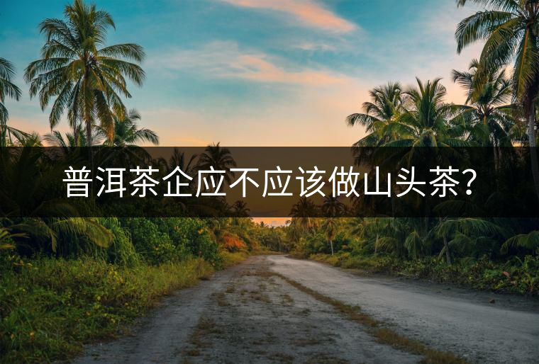 普洱茶企應(yīng)不應(yīng)該做山頭茶？