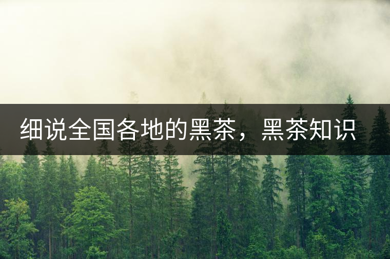 細(xì)說全國(guó)各地的黑茶,黑茶知識(shí)大盤點(diǎn) 細(xì)說全國(guó)各地的黑茶,黑茶知識(shí)大盤點(diǎn)
