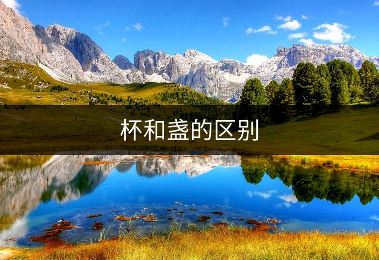 杯和盞的區(qū)別