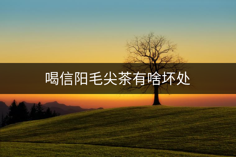 喝信陽毛尖茶有啥壞處 喝信陽毛尖茶有啥壞處