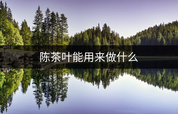陳茶葉能用來做什么 陳茶葉能用來做什么