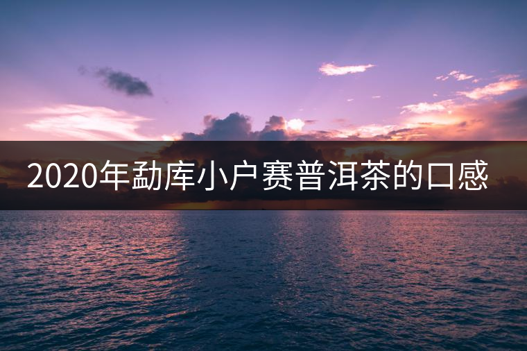 2020年勐庫(kù)小戶賽普洱茶的口感特點(diǎn)-易武中聘號(hào)