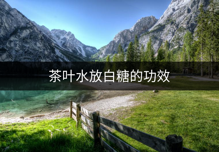 茶葉水放白糖的功效 茶葉水放白糖的功效