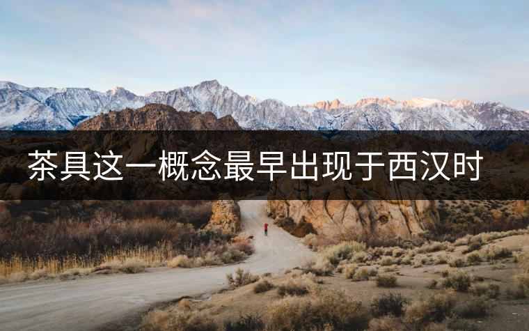 茶具這一概念最早出現(xiàn)于西漢時(shí)期