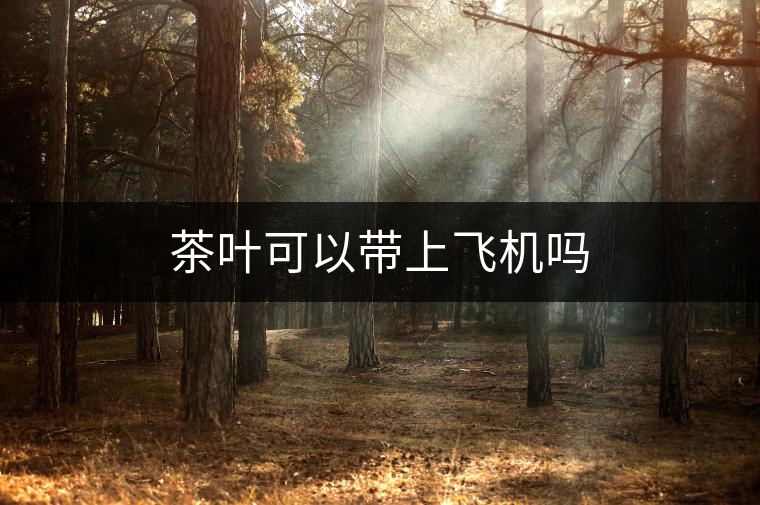 茶葉可以帶上飛機(jī)嗎 茶葉可以帶上飛機(jī)嗎