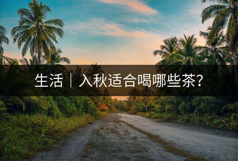 生活｜入秋適合喝哪些茶？