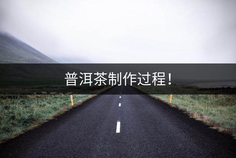 普洱茶制作過程！