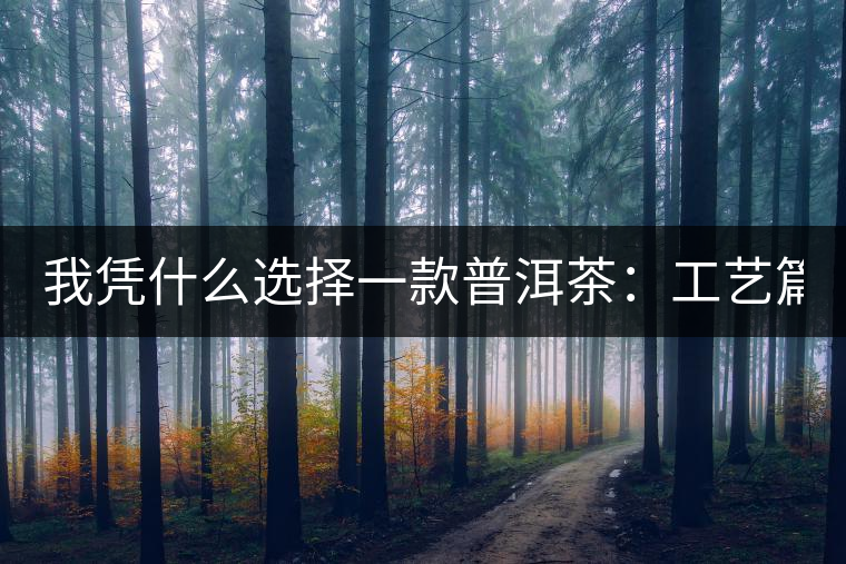 我憑什么選擇一款普洱茶:工藝篇? 我憑什么選擇一款普洱茶:工藝篇?