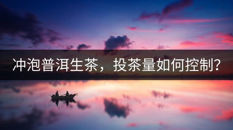 沖泡普洱生茶，投茶量如何控制？
