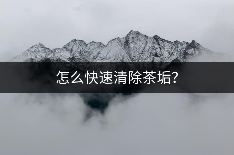 怎么快速清除茶垢？