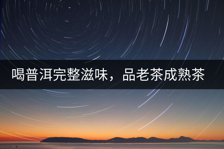 喝普洱完整滋味，品老茶成熟茶湯