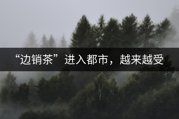 “邊銷(xiāo)茶”進(jìn)入都市，越來(lái)越受人們青睞