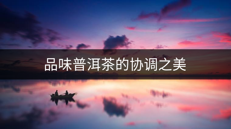 品味普洱茶的協(xié)調之美 品味普洱茶的協(xié)調之美