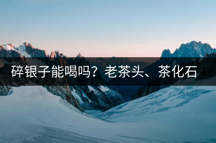 碎銀子能喝嗎？老茶頭、茶化石、碎銀子之間是什么關(guān)系？