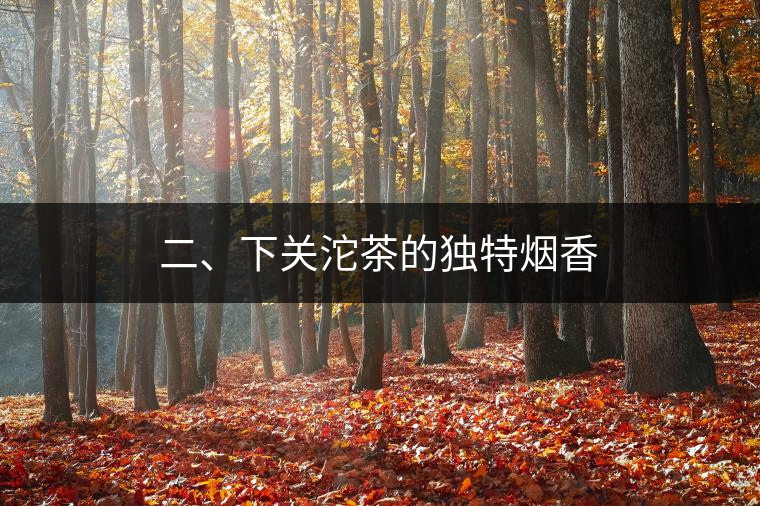 二、下關(guān)沱茶的獨特煙香