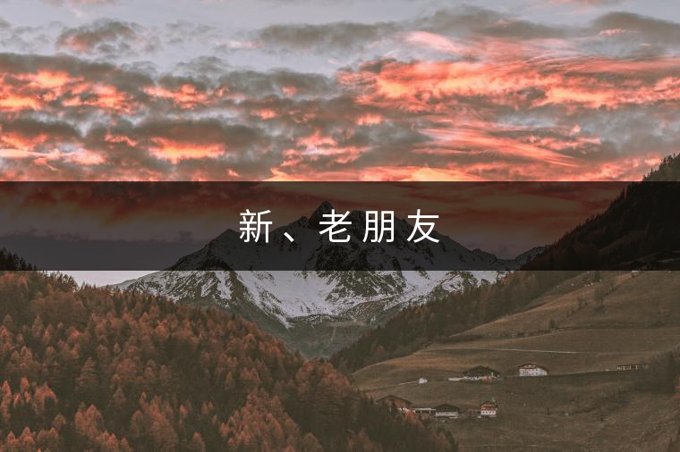 新 、老 朋 友