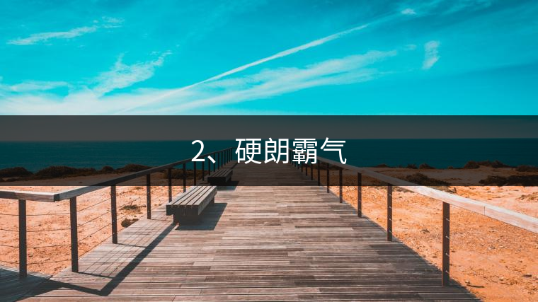 2、硬朗霸氣